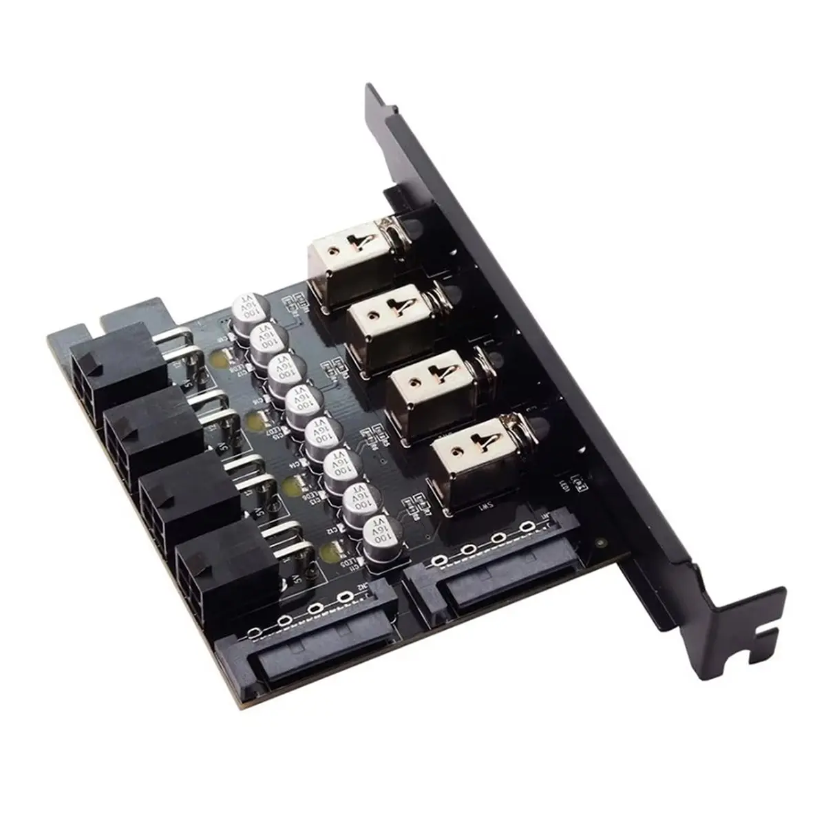 NEW FACTORY~4-Port HDD SSD Power Switch Controlle R Hard Disk Management HDD Power Switch Hard Drive SATA Drive Switcher