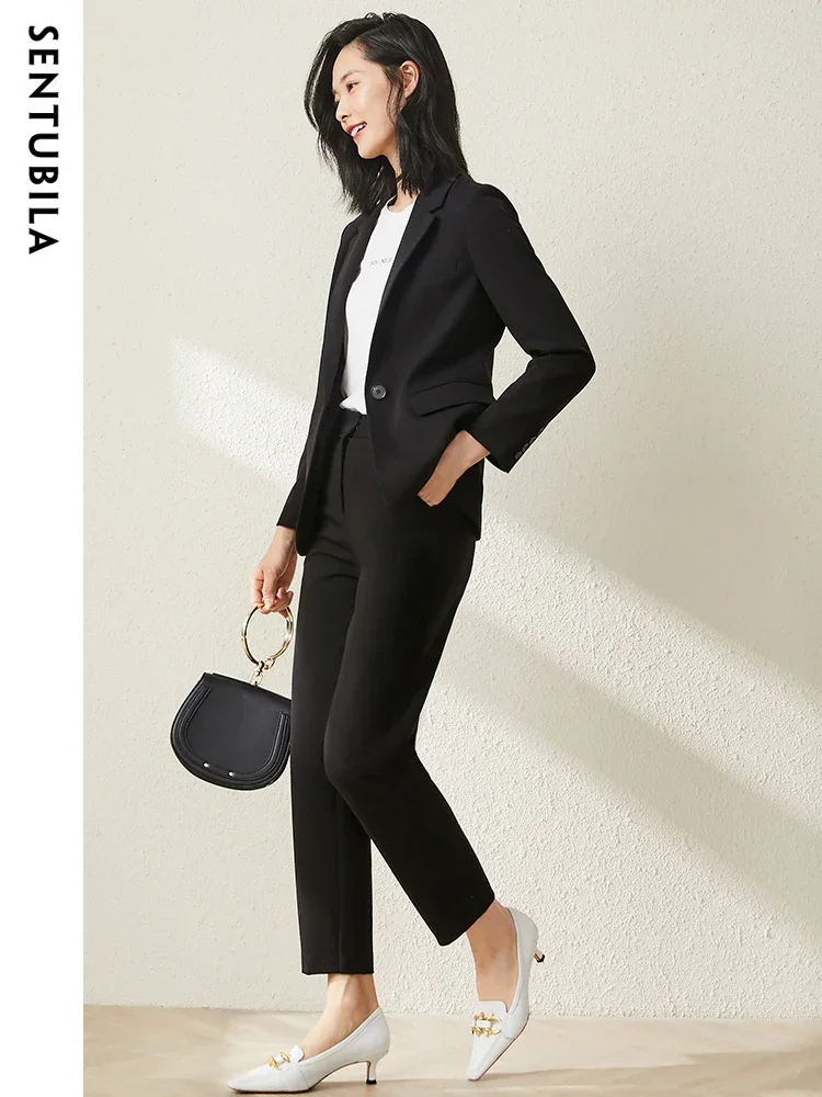 SENTUBILA Women's Blazers Pant Suits 2 Piece Pant Sets 2025 Spring Elegant Fashion Outfits Professional Blazer Suit 143Z58718X
SENTUBILA Women's Blazers Pant Suits 2 Piece Pant Sets 2025 Spring Elegant Fashion Outfits Professional Blazer Suit 143Z58718X
