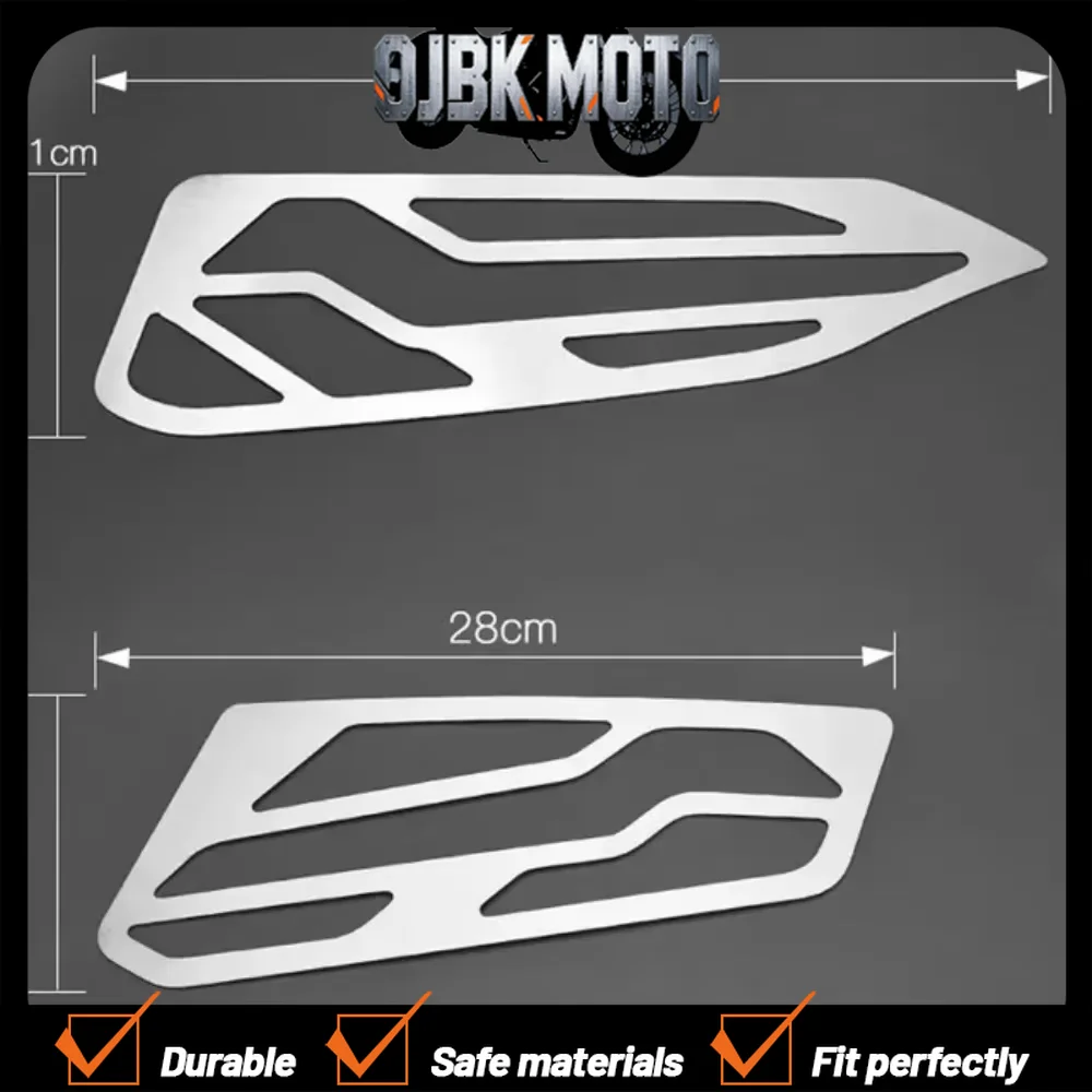 For ZONTES 350D D350 custom stainless steel pedal pad non-slip brushed pedal trim plate non-destructive installation
For ZONTES 350D D350 custom stainless steel pedal pad non-slip brushed pedal trim plate non-destructive installation