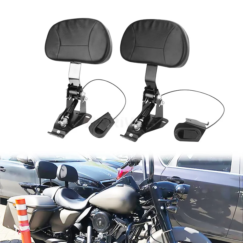 Спинка мотоциклетного водителя черного цвета с монтажными комплектами для Harley Touring Street Glide FLHR FLHX Road Glide FLTRX 2009-2020
Спинка мотоциклетного водителя черного цвета с монтажными комплектами для Harley Touring Street Glide FLHR FLHX Road Glide FLTRX 2009-2020