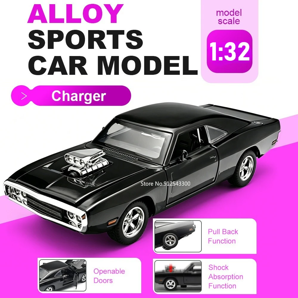 1:32 Scale Charger Hellcat Car Model Toy Doors Opened Pull Back Models Shock Absorption Rubber Tires Vehicle Hobby Collection
1:32 Scale Charger Hellcat Car Model Toy Doors Opened Pull Back Models Shock Absorption Rubber Tires Vehicle Hobby Collection