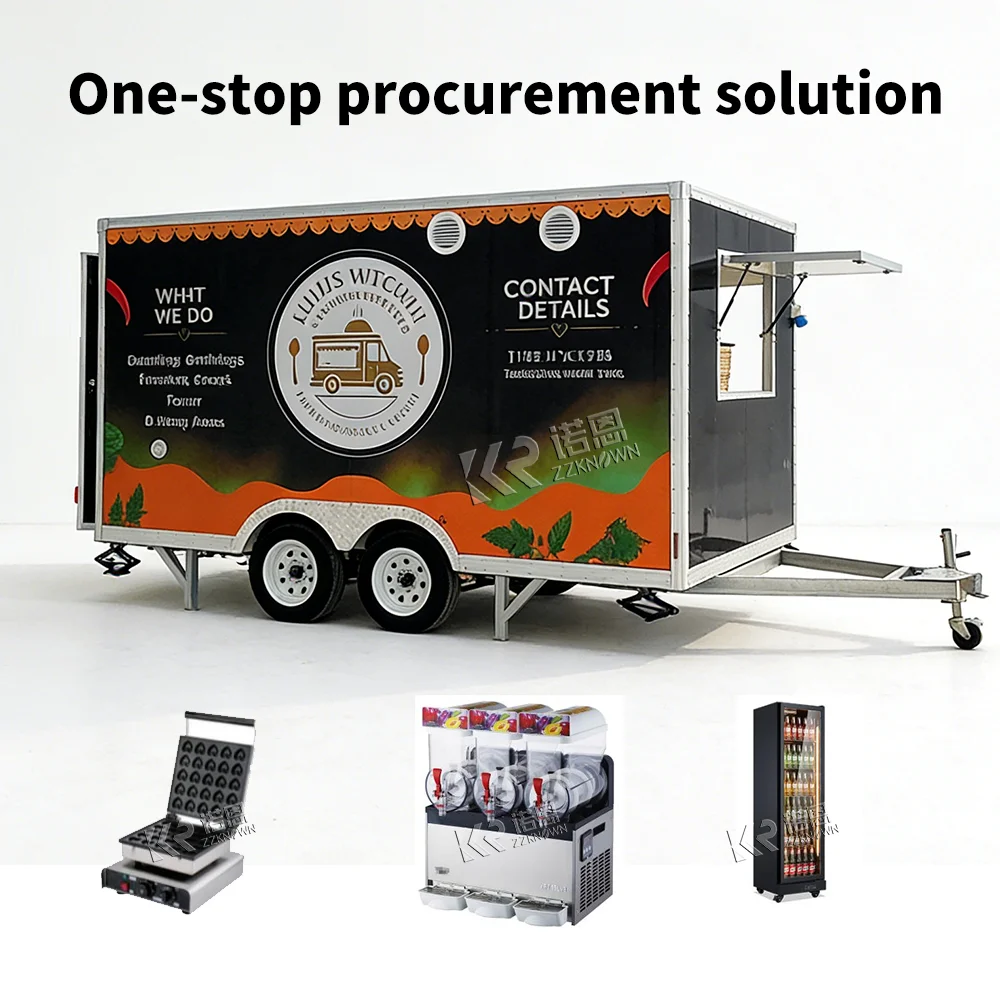 Полностью оборудованный фудтрак для уличной торговли и коммерческого продажи закусок
Полностью оборудованный фудтрак для уличной торговли и коммерческого продажи закусок
