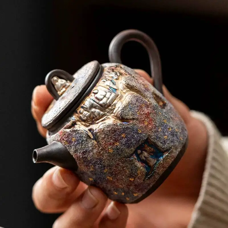 Manshan Rock Mineral For Home Use Single Pot Chinese Retro Kung Fu Set High End Handmade Silver Plated Tea Pot
Manshan Rock Mineral For Home Use Single Pot Chinese Retro Kung Fu Set High End Handmade Silver Plated Tea Pot