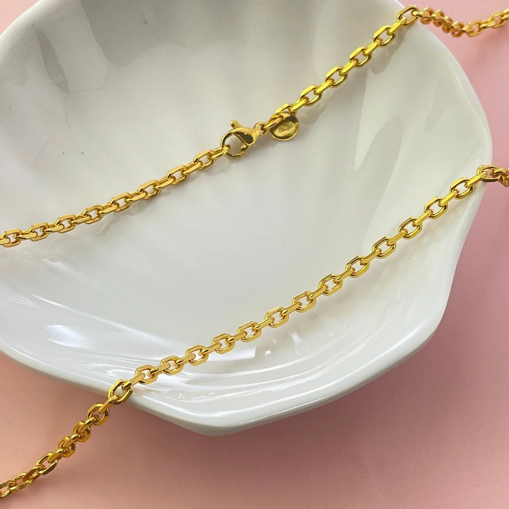 Low-Key Luxury 3MM Curb Chain Necklace For Women 24K Gold AU999, Understated elegant for everyday
Low-Key Luxury 3MM Curb Chain Necklace For Women 24K Gold AU999, Understated elegant for everyday