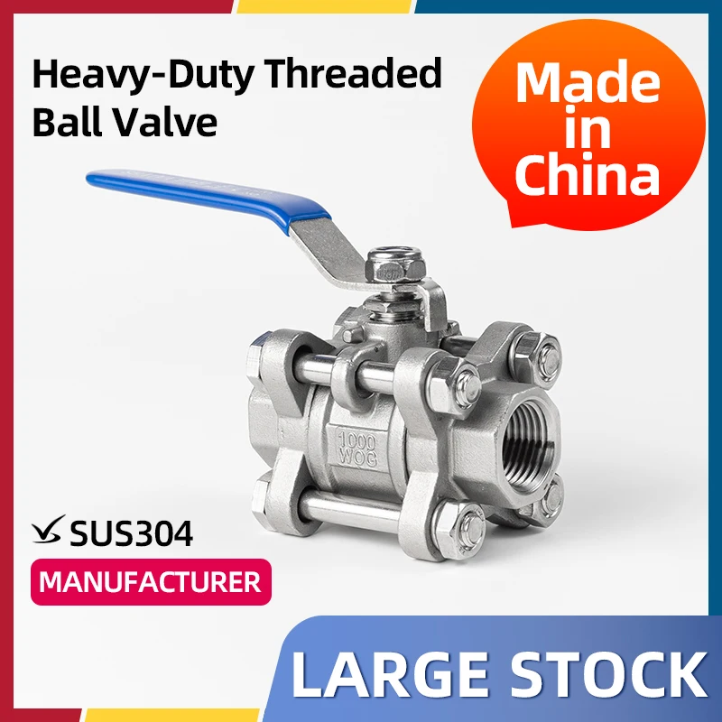 Шаровой кран с внутренней резьбой из нержавеющей стали 304, Q61F-16P, резьбовая пряжка, средний утолщенный, устойчивый к высоким давлением, ручной клапан, переключатель 
Шаровой кран с внутренней резьбой из нержавеющей стали 304, Q61F-16P, резьбовая пряжка, средний утолщенный, устойчивый к высоким давлением, ручной клапан, переключатель