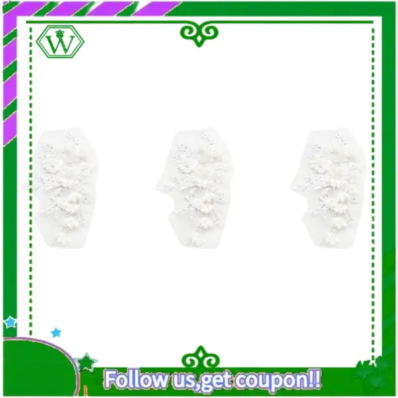A18P-3X Beaded Hot Drilling Lace Bridal Beaded Flowers Embroidery Patches For Clothing Wedding DIY Decor White
A18P-3X Beaded Hot Drilling Lace Bridal Beaded Flowers Embroidery Patches For Clothing Wedding DIY Decor White