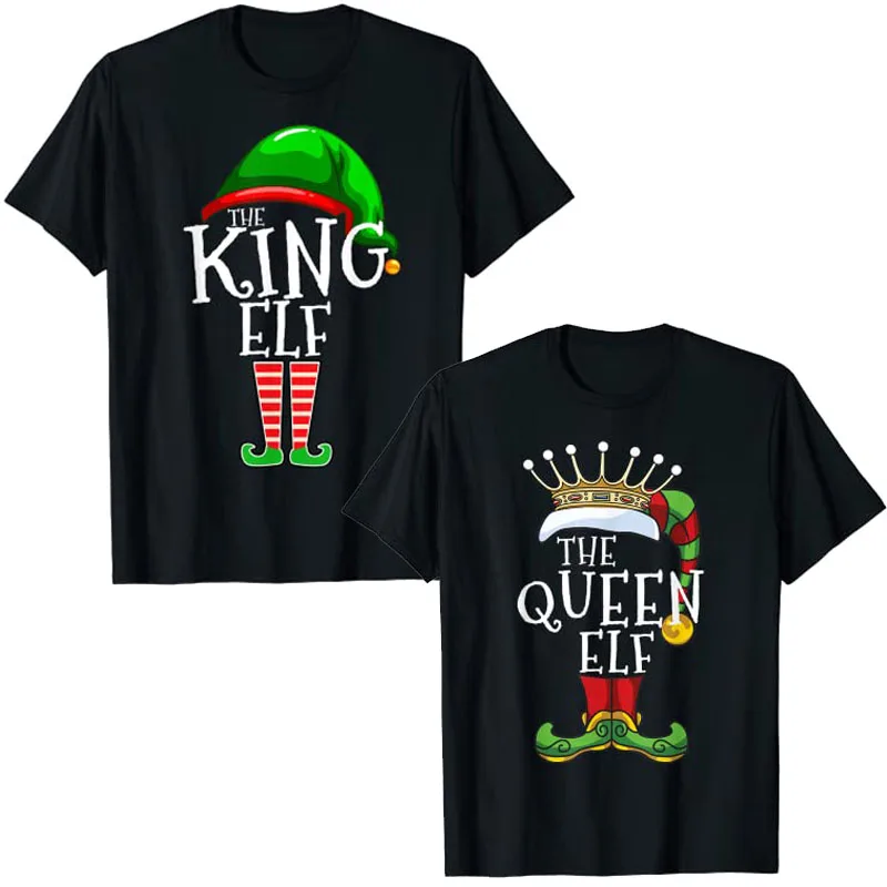 The King Elf The-Queen-Elf Christmas Costume Family Matching Group Xmas Gift Men Women Dad Mom T-Shirt Gifts Graphic Tee Tops
The King Elf The-Queen-Elf Christmas Costume Family Matching Group Xmas Gift Men Women Dad Mom T-Shirt Gifts Graphic Tee Tops