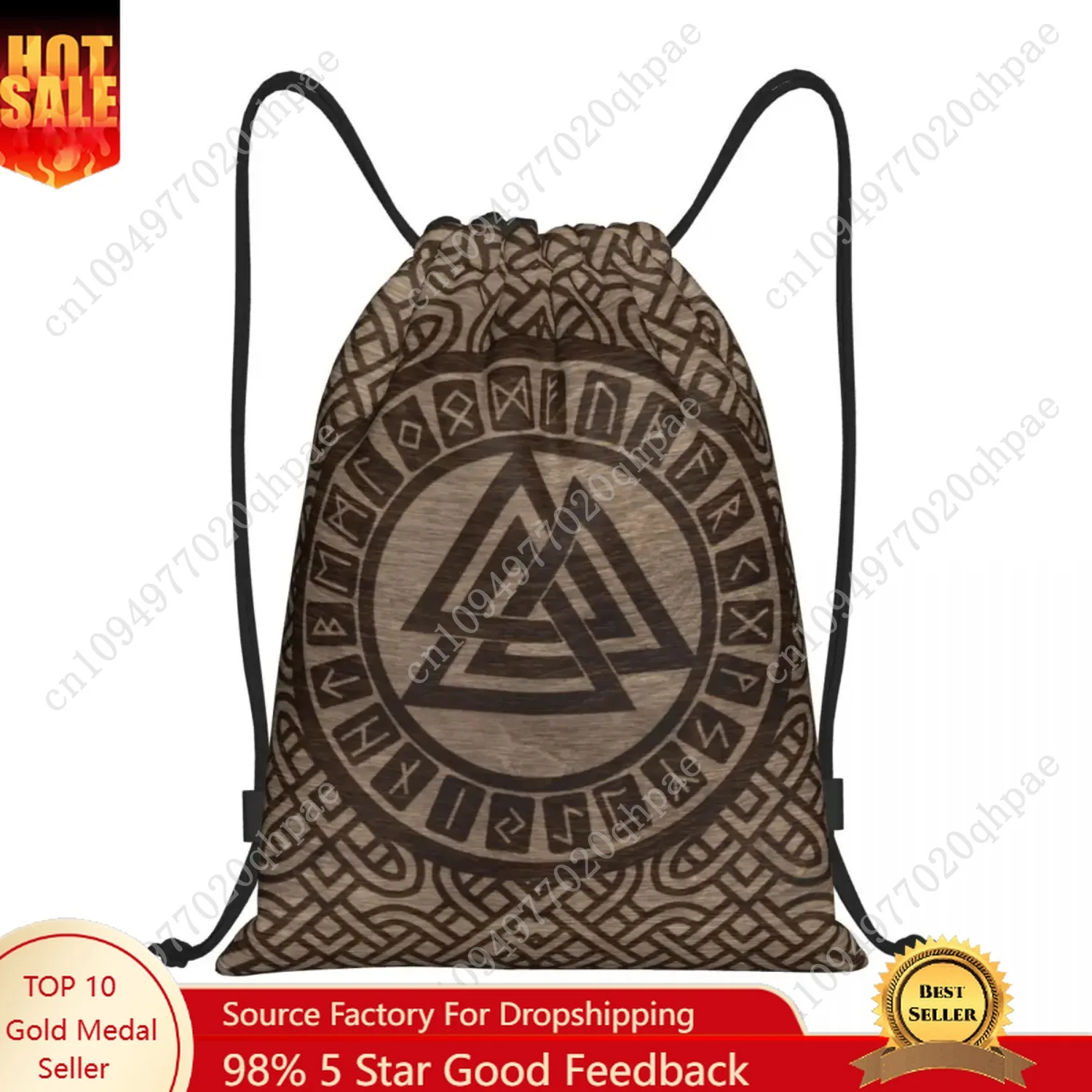 Custom Valknut Symbol And Runes On Wood Drawstring Backpack Sports Gym Bag for Women Men Norse Viking Odin Shopping Sackpack
Custom Valknut Symbol And Runes On Wood Drawstring Backpack Sports Gym Bag for Women Men Norse Viking Odin Shopping Sackpack