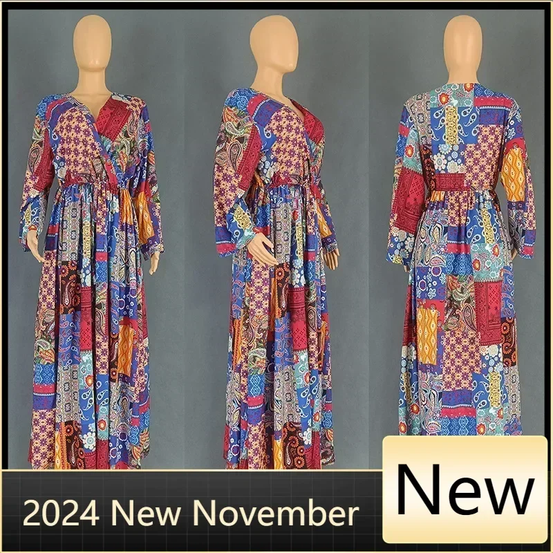 Customized Polyester African Dresses For Women Elegant New Muslim Fashion Abayas Dashiki Robe Kaftan Midi Dress Turkish Africa C
Customized Polyester African Dresses For Women Elegant New Muslim Fashion Abayas Dashiki Robe Kaftan Midi Dress Turkish Africa C