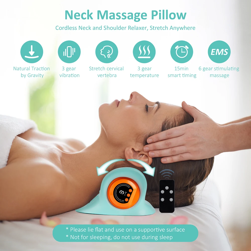 Electric Neck Cervical Massager Neck Traction Vibration Kneading Massage Pillow Ergonomic Neck Support Stretcher Head Pillow
Electric Neck Cervical Massager Neck Traction Vibration Kneading Massage Pillow Ergonomic Neck Support Stretcher Head Pillow
