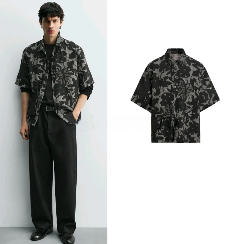 New Summer Men's Loose Fit Printed Short Sleeve Shirt Casual Style Polyester Fiber Skin-friendly Breathable Non-shrinking
New Summer Men's Loose Fit Printed Short Sleeve Shirt Casual Style Polyester Fiber Skin-friendly Breathable Non-shrinking