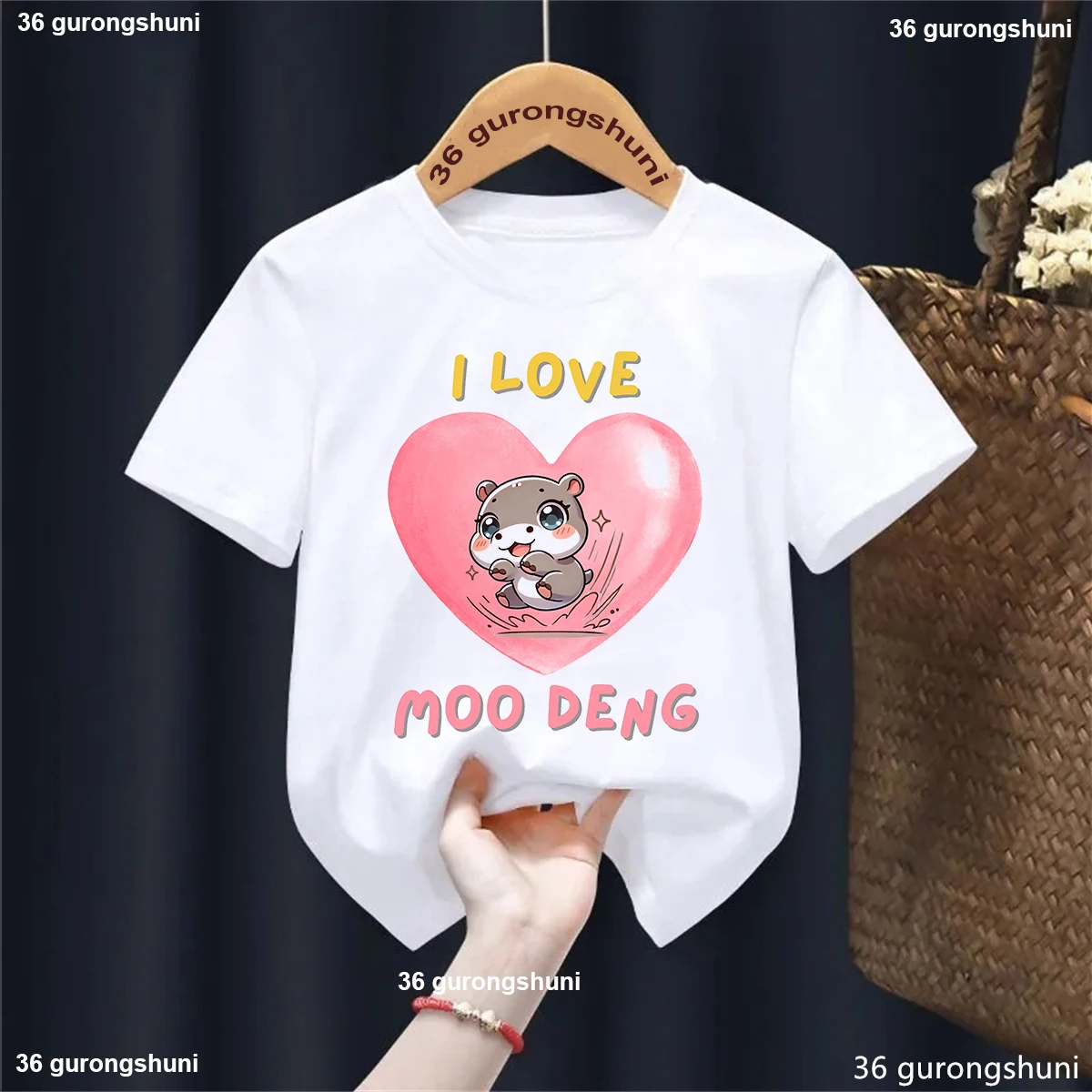 I Love Moo Deng Graphic Printed T Shirt Girls/Boys Kawaii Kids Clothes Funny Summer Fashion Tops Tee Shirt Harajuku Shirt
I Love Moo Deng Graphic Printed T Shirt Girls/Boys Kawaii Kids Clothes Funny Summer Fashion Tops Tee Shirt Harajuku Shirt