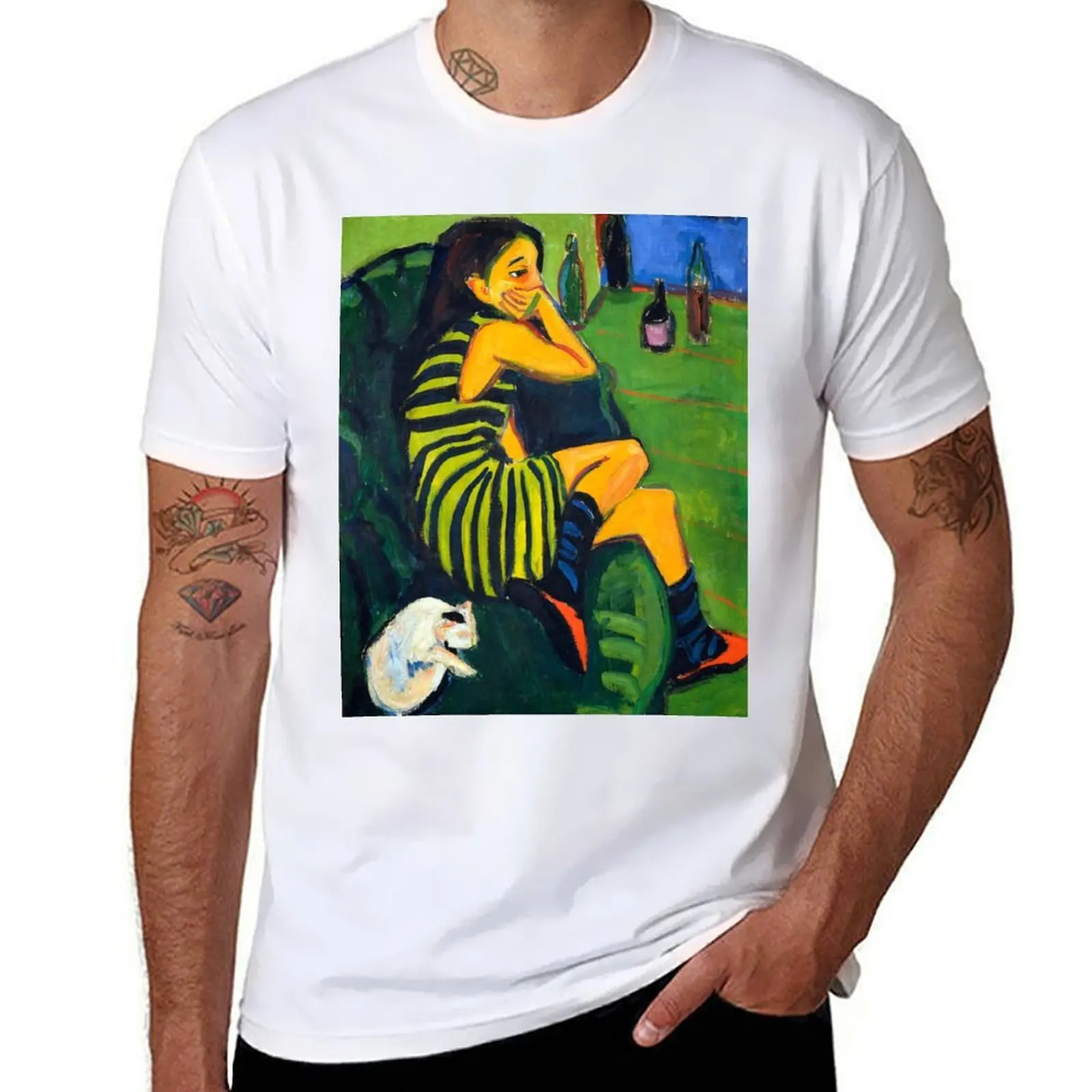 Vintage Ernst Ludwig Kirchner Artistin (Marzella) - 1910 Fine Art T-Shirt t shirt personalised graphic t shirts for man T-Shirt
Vintage Ernst Ludwig Kirchner Artistin (Marzella) - 1910 Fine Art T-Shirt t shirt personalised graphic t shirts for man T-Shirt
