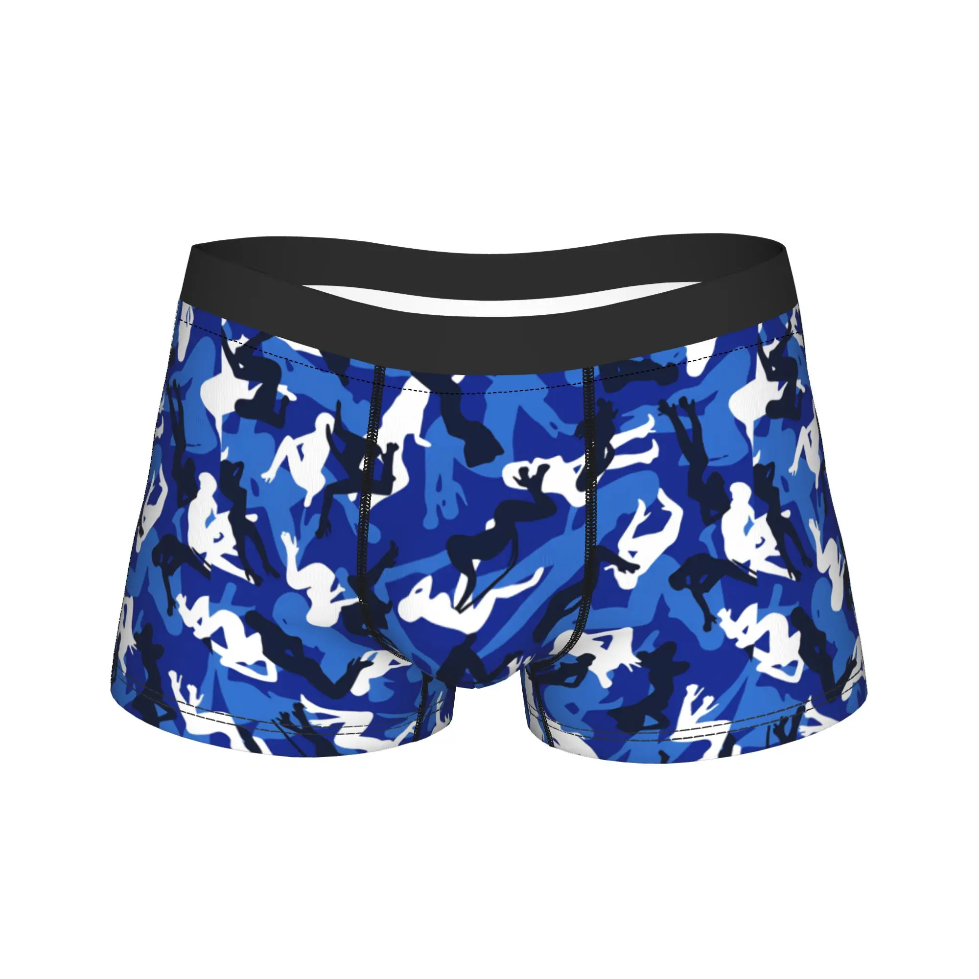 Blue Tone Women Silhouette Camouflage Seamless Pattern Boxer Brief Underwear Hot Sale Men's Comfortable Trunk Design Underpants
Blue Tone Women Silhouette Camouflage Seamless Pattern Boxer Brief Underwear Hot Sale Men's Comfortable Trunk Design Underpants