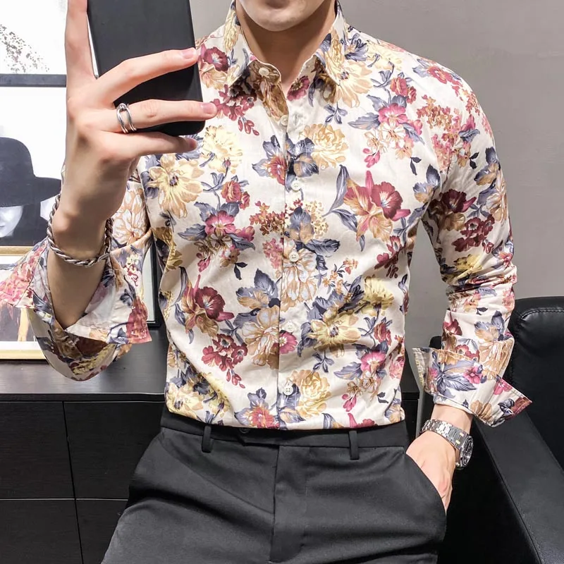 Autumn Men's Long Sleeve Tight Shirts Casual Printed Slim Fit Business Classic Plus Size Fashion Brand New 2024 Top Blouses E94
Autumn Men's Long Sleeve Tight Shirts Casual Printed Slim Fit Business Classic Plus Size Fashion Brand New 2024 Top Blouses E94