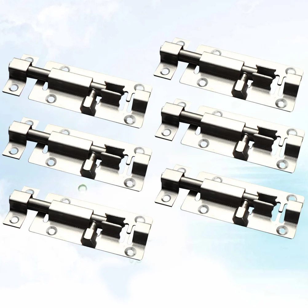 6pcs 3 Inch Security Slide Latch Lock Heavy Duty Stainless Steel Anti-Theft Door Latch For Doors Cabinets Windows Fences Kennels
6pcs 3 Inch Security Slide Latch Lock Heavy Duty Stainless Steel Anti-Theft Door Latch For Doors Cabinets Windows Fences Kennels