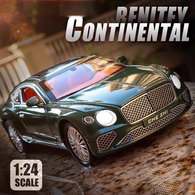 1:24 Bentley Continental GT, литая под давлением металлическая модель автомобиля из сплава, звуковая и световая игрушка, коллекционный орнамент для дисплея, подарок для мальчиков, изысканное украшение
1:24 Bentley Continental GT, литая под давлением металлическая модель автомобиля из сплава, звуковая и световая игрушка, коллекционный орнамент для дисплея, подарок для мальчиков, изысканное украшение
