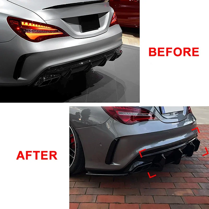 Car Rear Bumper Lower Lip Diffuser Spoiler For Mercedes Benz CLA Class W117 C117 CLA220 CLA250 Sport CLA45 AMG Sedan 2016-2019
Car Rear Bumper Lower Lip Diffuser Spoiler For Mercedes Benz CLA Class W117 C117 CLA220 CLA250 Sport CLA45 AMG Sedan 2016-2019