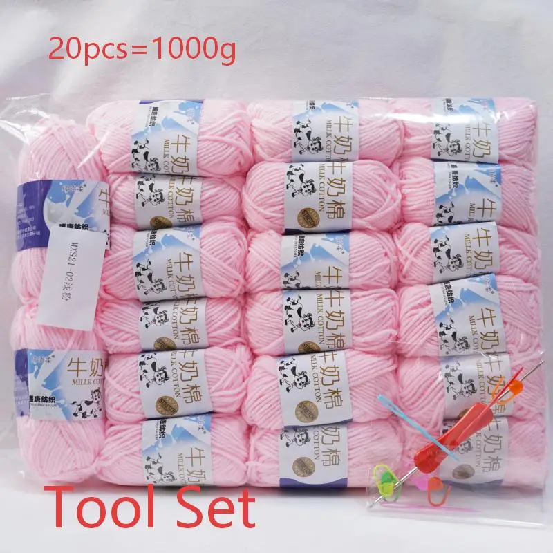 20Pcs 5 Strands Milk Cotton Yarn 50g/Roll Soft Crochet Yarn Knitting Wool Yarn for Handmade Sweater DIY Crocheting Crafts Gift
20Pcs 5 Strands Milk Cotton Yarn 50g/Roll Soft Crochet Yarn Knitting Wool Yarn for Handmade Sweater DIY Crocheting Crafts Gift