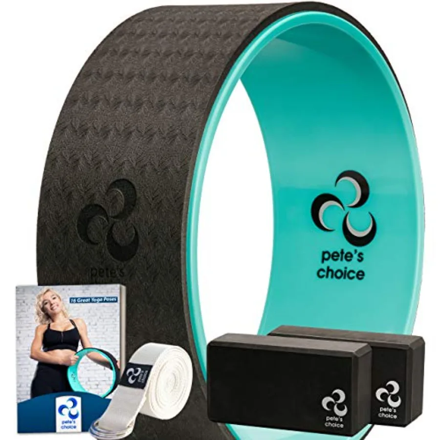 Yoga Wheel with Beginners Guide and Yoga Strap - Back Pain and Tension Relief. Comfy Roller for Stretching Increase Flexibility
Yoga Wheel with Beginners Guide and Yoga Strap - Back Pain and Tension Relief. Comfy Roller for Stretching Increase Flexibility