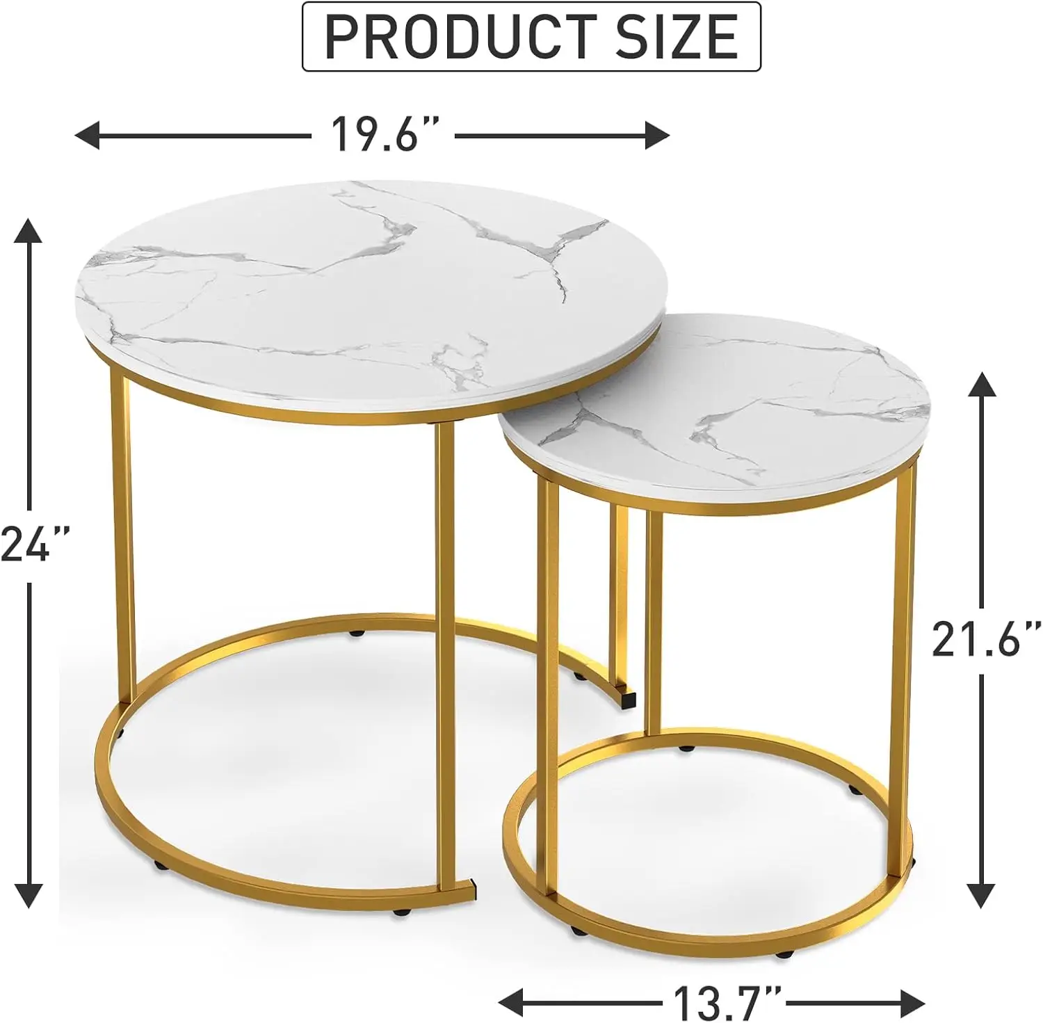 Nesting Coffee Table Faux White Marble For Small Place 24 In 2 Sets High Side End Sofa Table Nightstand Modern Furniture Living
Nesting Coffee Table Faux White Marble For Small Place 24 In 2 Sets High Side End Sofa Table Nightstand Modern Furniture Living