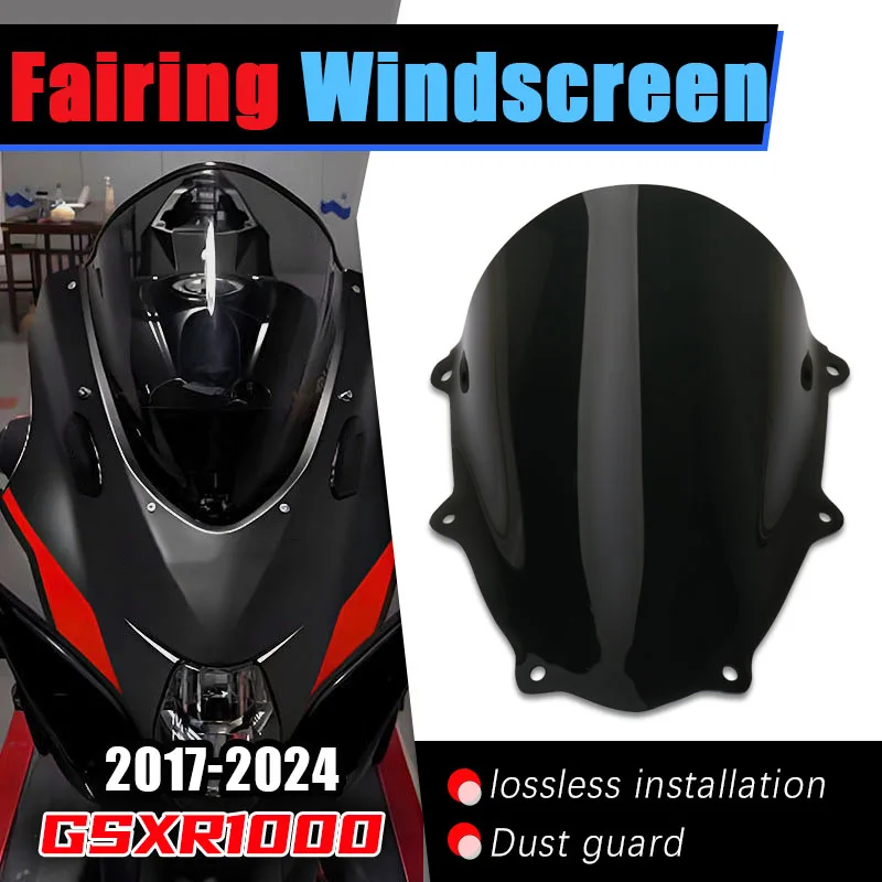 Fit For GSX-R1000 GSXR1000R GSXR1000 GSX-R GSXR 1000 K17 L7 2017-2024 Motorcycle Screen Windshield Fairing Windscreen
Fit For GSX-R1000 GSXR1000R GSXR1000 GSX-R GSXR 1000 K17 L7 2017-2024 Motorcycle Screen Windshield Fairing Windscreen