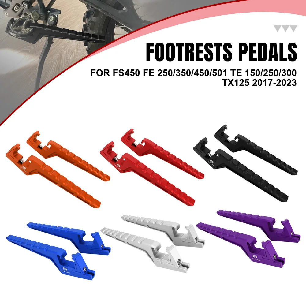 Passenger Pedal Footpegs For Husqvarna FS450 FE 250/350/450/501 TE 150/250/300 TX125 2017-2023 Bracket Kits Footpegs Extenders
Passenger Pedal Footpegs For Husqvarna FS450 FE 250/350/450/501 TE 150/250/300 TX125 2017-2023 Bracket Kits Footpegs Extenders
