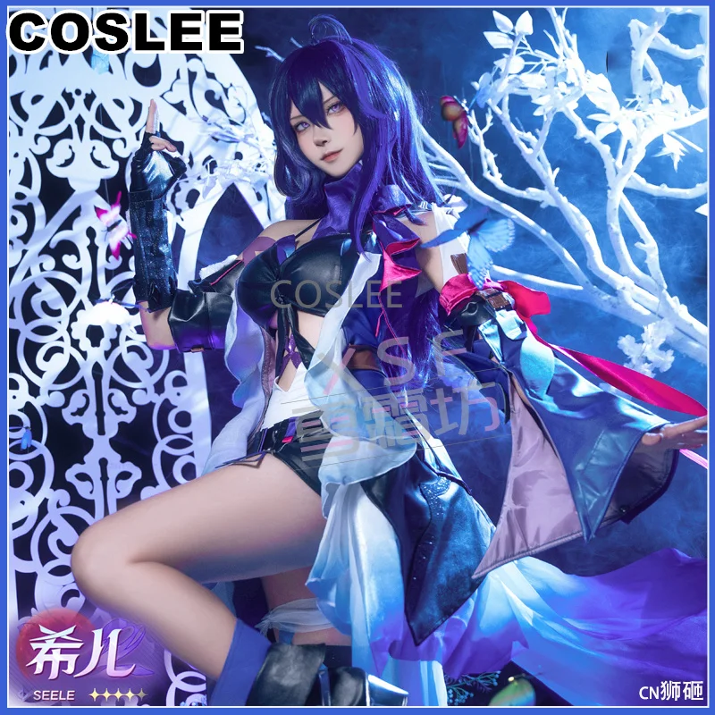 COSLEE Seele Vollerei Cosplay Anime Game Honkai: Star Rail Costume Lovely Sweet Butterfly Uniform Women Halloween Party Outfit
COSLEE Seele Vollerei Cosplay Anime Game Honkai: Star Rail Costume Lovely Sweet Butterfly Uniform Women Halloween Party Outfit