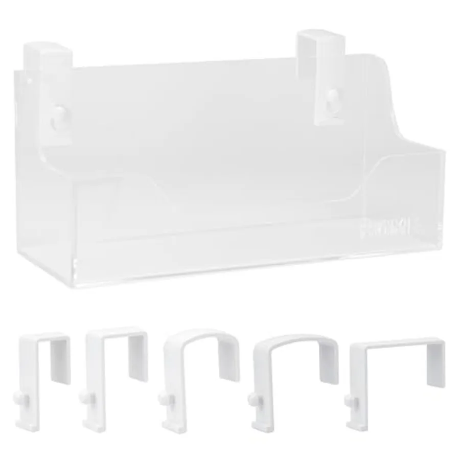 Bedside Caddy Hanging Storage Basket Little Size Plastic Beside Shelf Hang-on Storage Organizer for Collage Dorm Bunk Bed, Chan
Bedside Caddy Hanging Storage Basket Little Size Plastic Beside Shelf Hang-on Storage Organizer for Collage Dorm Bunk Bed, Chan