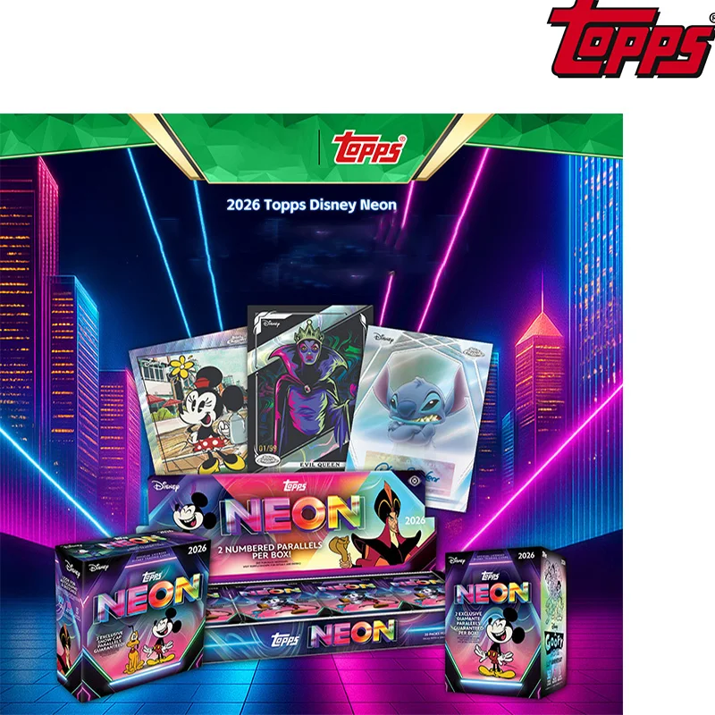 2026 Topps Disney Neon Series Collectible Cards: Star Player Cards, Unopened Box
2026 Topps Disney Neon Series Collectible Cards: Star Player Cards, Unopened Box