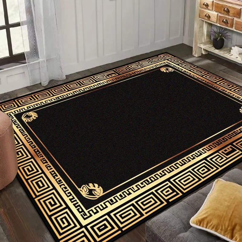 Black Gold Living Room Large Area Rug 200x300cm Luxury Decoration Home Coffee Table Area Carpet Bedroom Study Floor Mat Non-slip
Black Gold Living Room Large Area Rug 200x300cm Luxury Decoration Home Coffee Table Area Carpet Bedroom Study Floor Mat Non-slip