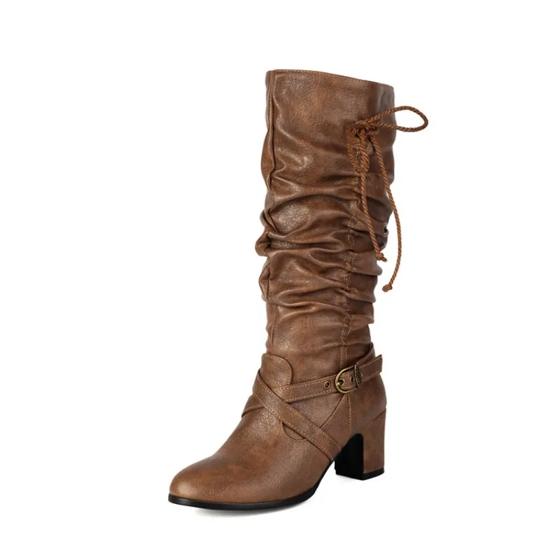 Big sizeHigh quality autumn and winter women's shoes Thick Heel Round toe winter boots for women simple and elegant
Big sizeHigh quality autumn and winter women's shoes Thick Heel Round toe winter boots for women simple and elegant