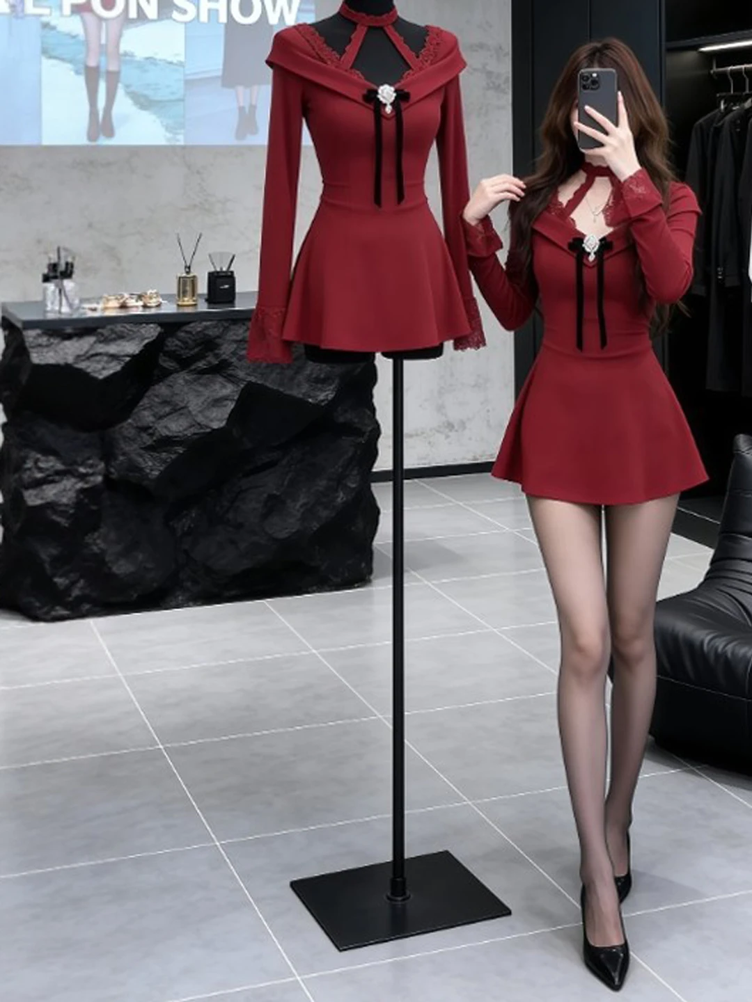 Корейская красная кружевная юбка-трапеция с завышенной талией, новая весенняя модель, идеально подходит для различных мероприятий
Корейская красная кружевная юбка-трапеция с завышенной талией, новая весенняя модель, идеально подходит для различных мероприятий