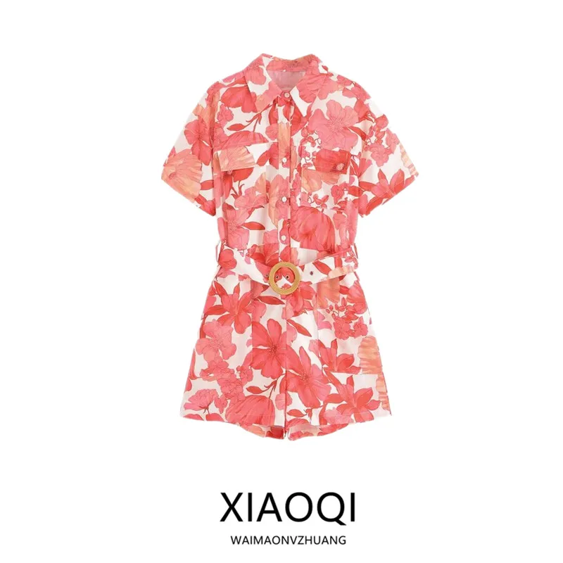 2025 Summer New Women's Print Jumpsuit Commute Versatile High Waist ort Pants Straight Leg High Faion Design
2025 Summer New Women's Print Jumpsuit Commute Versatile High Waist ort Pants Straight Leg High Faion Design