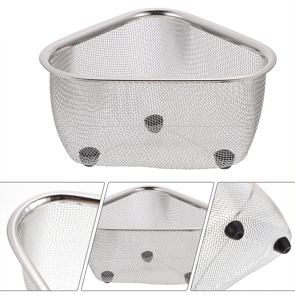 Triangular Drain Basket Water Trough Sink Drainer Rack Storage Bag Sponge Holder Baskets
Triangular Drain Basket Water Trough Sink Drainer Rack Storage Bag Sponge Holder Baskets