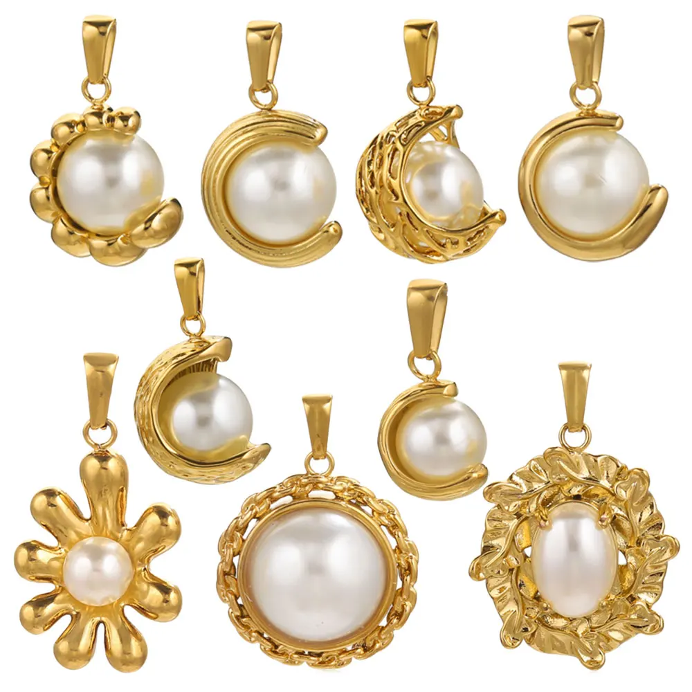 2pcs Stainless Steel Imitation Pearl Round Charms Gold-plated Summer Trendy DIY Women Necklace Earrings Jewelry Making Materials
2pcs Stainless Steel Imitation Pearl Round Charms Gold-plated Summer Trendy DIY Women Necklace Earrings Jewelry Making Materials
