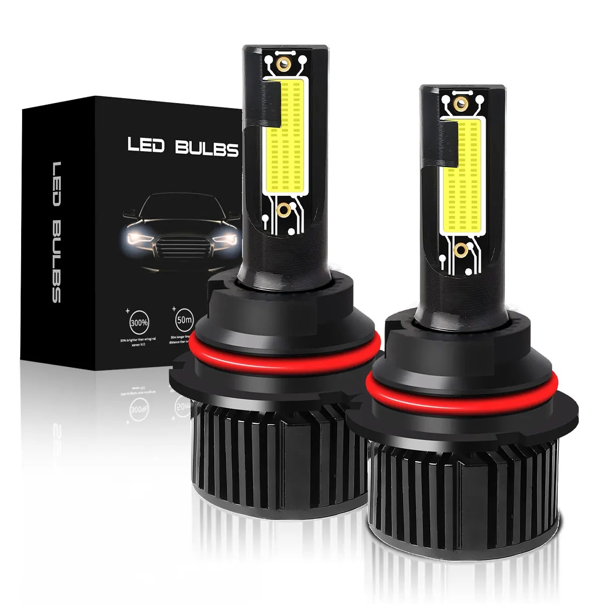 9004 9007 HB1 HB5 LED Headlight Bulbs , Hi Lo Beam Plug and Play All-in-One Conversion Kit with Fan 6000K Cool White
9004 9007 HB1 HB5 LED Headlight Bulbs , Hi Lo Beam Plug and Play All-in-One Conversion Kit with Fan 6000K Cool White