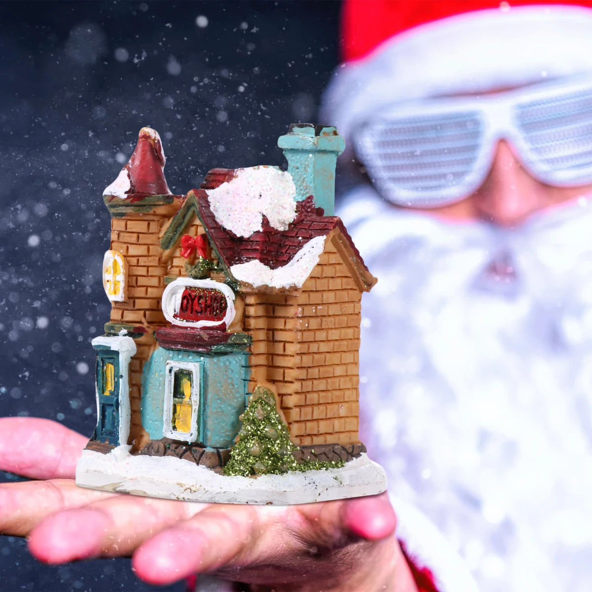 1pc Glowing Little House Christmas Decoration Mini Resin Luminous Villa LED Light Winter Party Ornament Home Garden Model Craft
1pc Glowing Little House Christmas Decoration Mini Resin Luminous Villa LED Light Winter Party Ornament Home Garden Model Craft