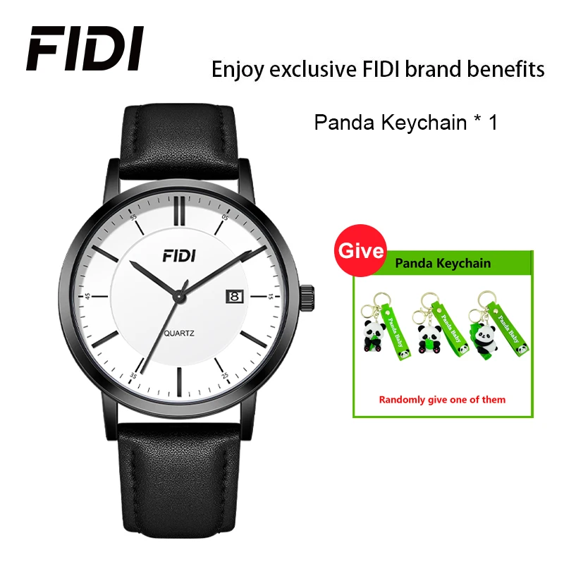 FIDI Simple Watches Luxury Quartz Watch for Men Women Gifts Fashion Leather Waterproof Date Couples Loves Black And White Watch
FIDI Simple Watches Luxury Quartz Watch for Men Women Gifts Fashion Leather Waterproof Date Couples Loves Black And White Watch