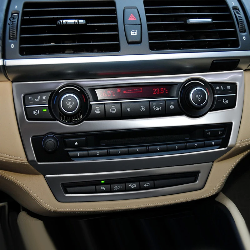 Console CD Panel Air Condition Vent switch Buttons Cover Decorative Trim For BMW X5 E70 X6 E71 2008-2014 Car Styling Accessories
Console CD Panel Air Condition Vent switch Buttons Cover Decorative Trim For BMW X5 E70 X6 E71 2008-2014 Car Styling Accessories