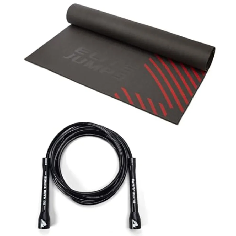 Home Workout 6mm PVC Jump Rope for Indoor/Outdoor Fitness Black/Gray Adjustable Length Unbreakable Handles Includes Non-Slip Ma
Home Workout 6mm PVC Jump Rope for Indoor/Outdoor Fitness Black/Gray Adjustable Length Unbreakable Handles Includes Non-Slip Ma