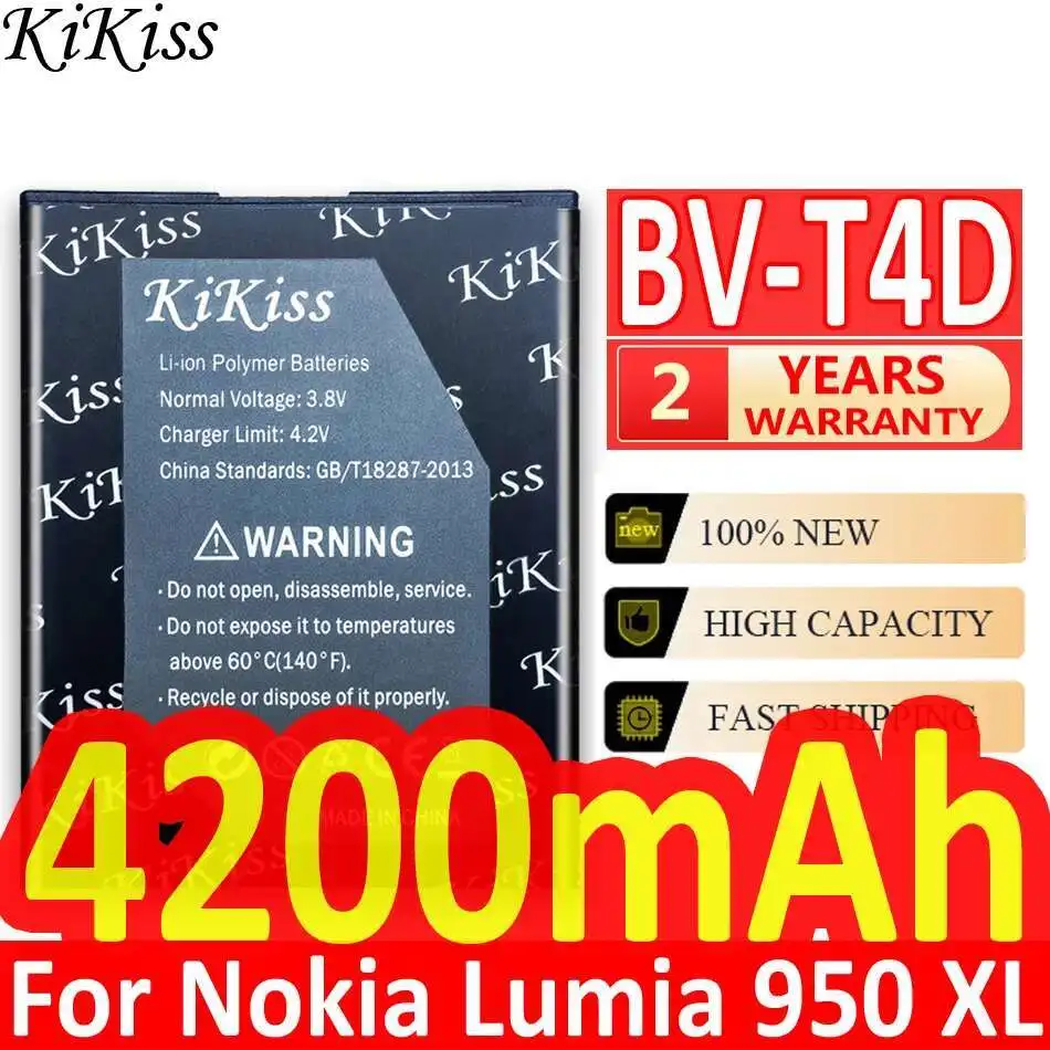 Для Nokia Microsoft Lumia 950 XL Cityman 940 XL RM-1118 аккумулятор для мобильного телефона BV-T4D экологически чистый 4200 мАч
Для Nokia Microsoft Lumia 950 XL Cityman 940 XL RM-1118 аккумулятор для мобильного телефона BV-T4D экологически чистый 4200 мАч
