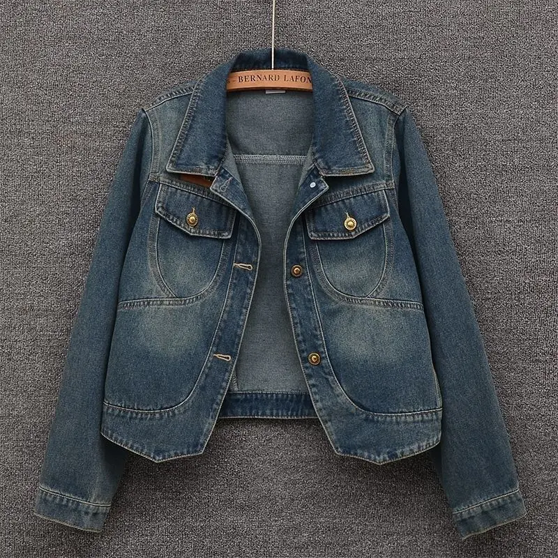 2024 New Autumn Denim Jacket Women Casual Short Coat Vintage Jeans Jacket Bomber Streetwear Coats Casual Outerwear Female
2024 New Autumn Denim Jacket Women Casual Short Coat Vintage Jeans Jacket Bomber Streetwear Coats Casual Outerwear Female