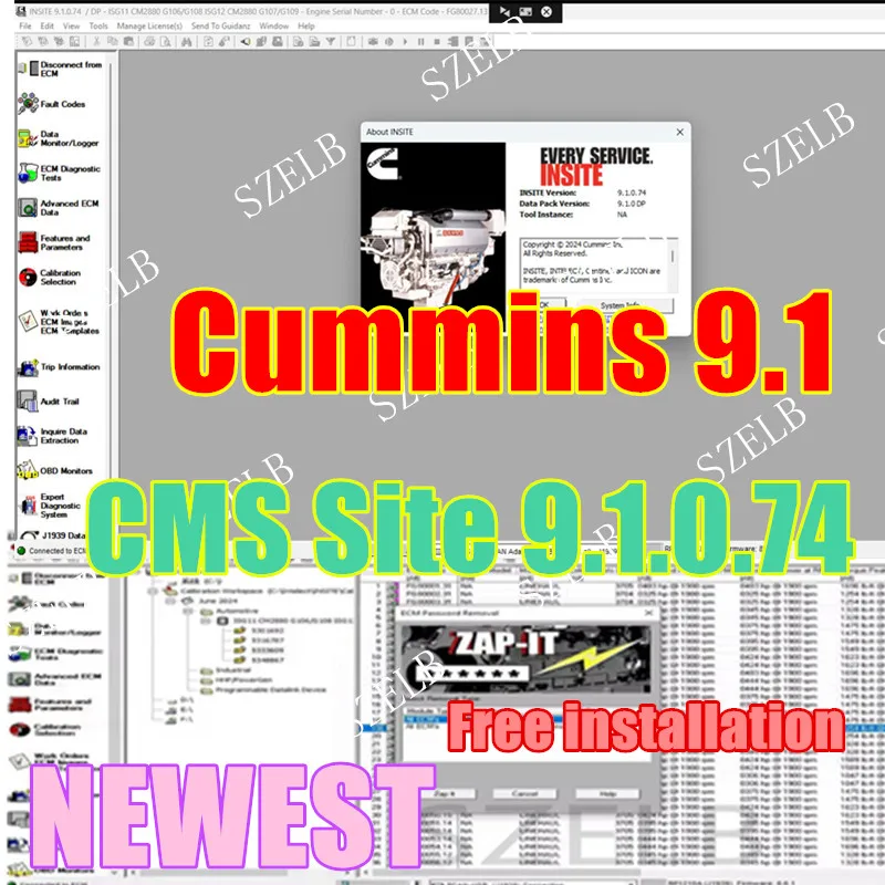 Newest Cummins Insite 9.1 /8.9 pro files Engine Diagnostic Software with remote install service Free installation
Newest Cummins Insite 9.1 /8.9 pro files Engine Diagnostic Software with remote install service Free installation