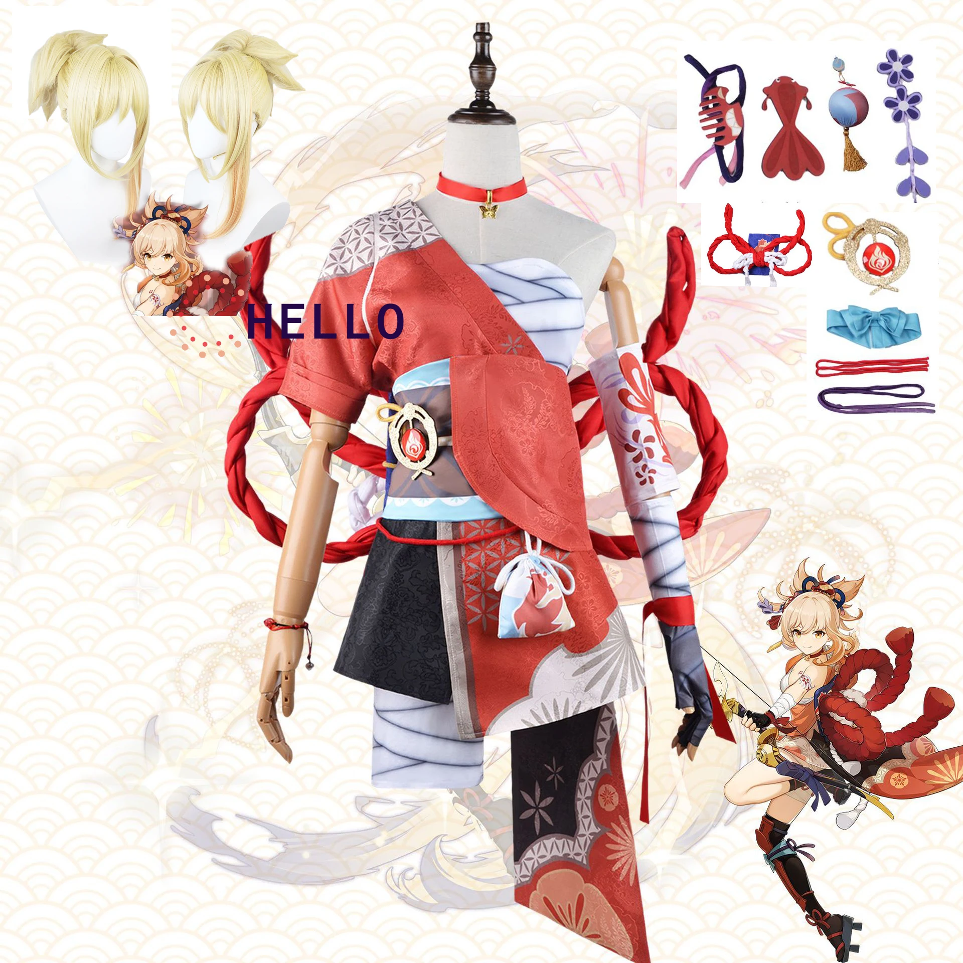 Game Genshin Impact Naganohara Yoimiya Cosplay Costume Yoimiya Outfit Include Dress Wig for Anime Cosplay Yoimiya Outfits
Game Genshin Impact Naganohara Yoimiya Cosplay Costume Yoimiya Outfit Include Dress Wig for Anime Cosplay Yoimiya Outfits