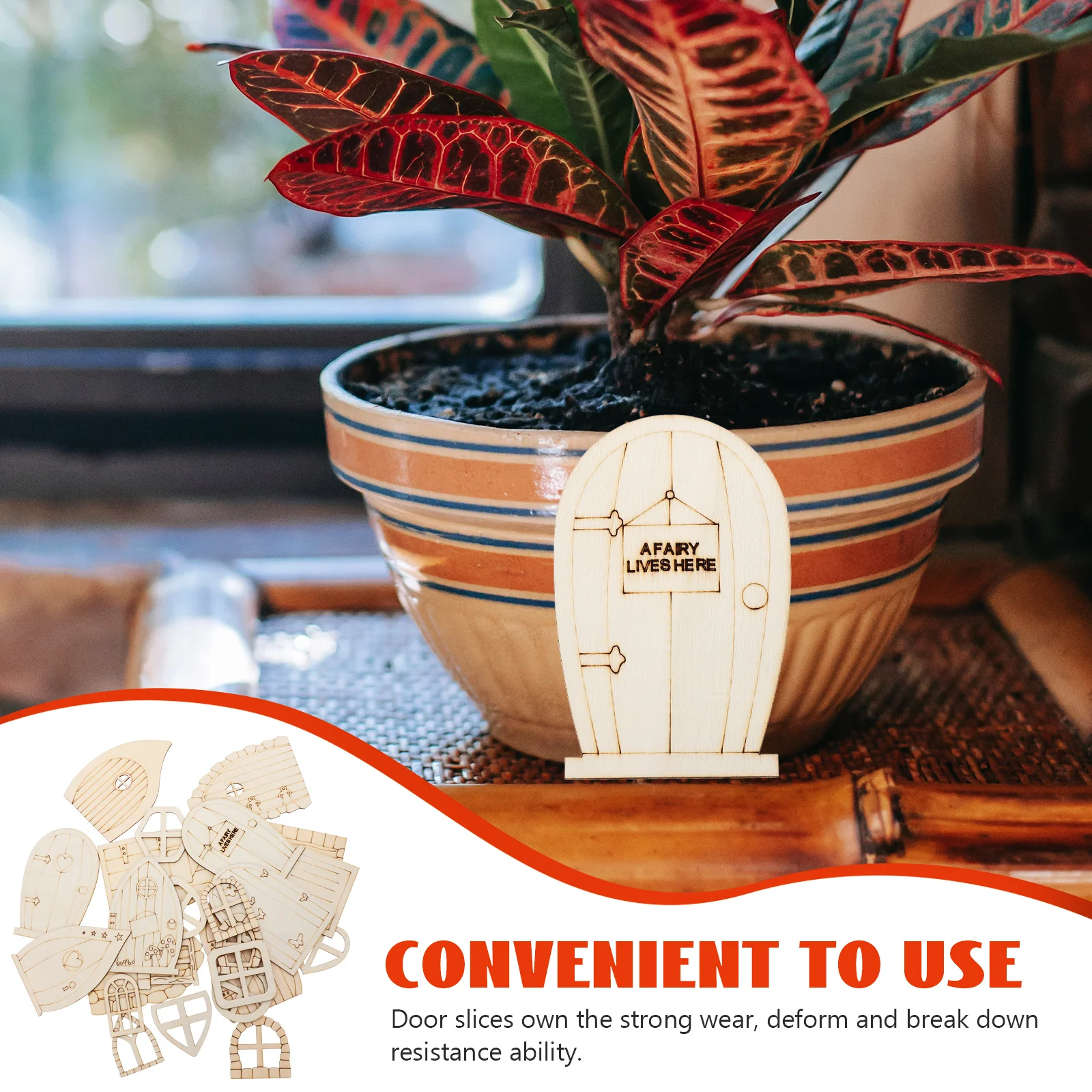 96Pcs Unpainted Wooden Fairy Door Slices DIY Mini Garden Door Ornaments for Crafting Home Decor Miniature Scene Decor 
96Pcs Unpainted Wooden Fairy Door Slices DIY Mini Garden Door Ornaments for Crafting Home Decor Miniature Scene Decor