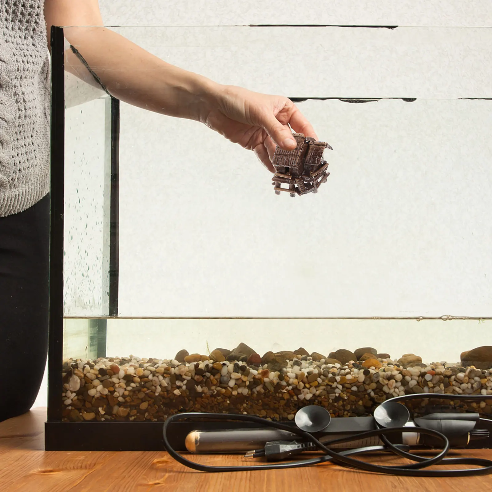 3Pcs Fish Tank Cottage Ornaments Ceramic Crafts Durable Small House Decor for Aquarium Landscaping Fish Tank Decorations
3Pcs Fish Tank Cottage Ornaments Ceramic Crafts Durable Small House Decor for Aquarium Landscaping Fish Tank Decorations