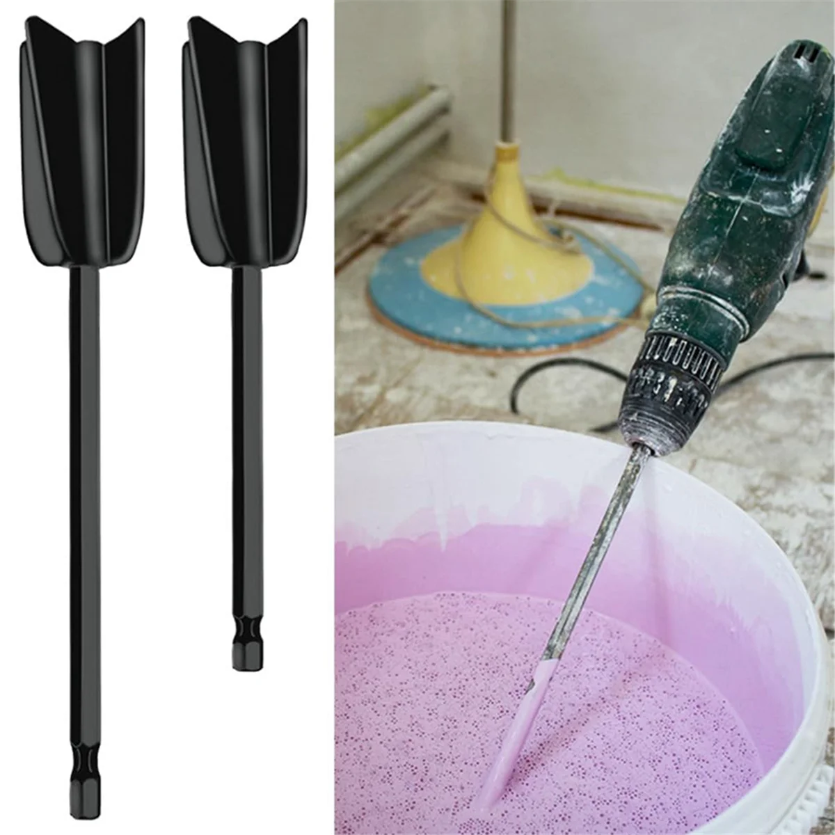 6Pcs Drill Mixer Attachment,Mixer Drill Attachment Resin Mixer Paddles Epoxy Mixer Attachment for Mixing Paint StirrerJADD
6Pcs Drill Mixer Attachment,Mixer Drill Attachment Resin Mixer Paddles Epoxy Mixer Attachment for Mixing Paint StirrerJADD