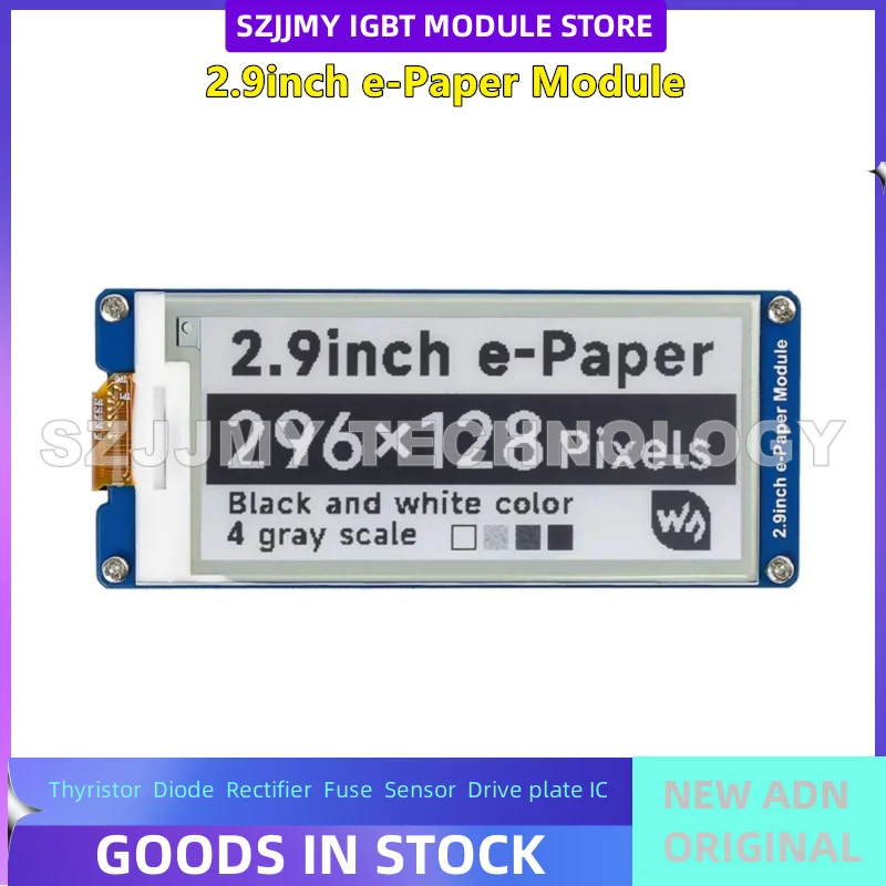 Raspberry Pi 4B 2.9-inch ink screen electronic paper display SPI interface supports local refresh NEW ORIGINAL IN STOCK
Raspberry Pi 4B 2.9-inch ink screen electronic paper display SPI interface supports local refresh NEW ORIGINAL IN STOCK