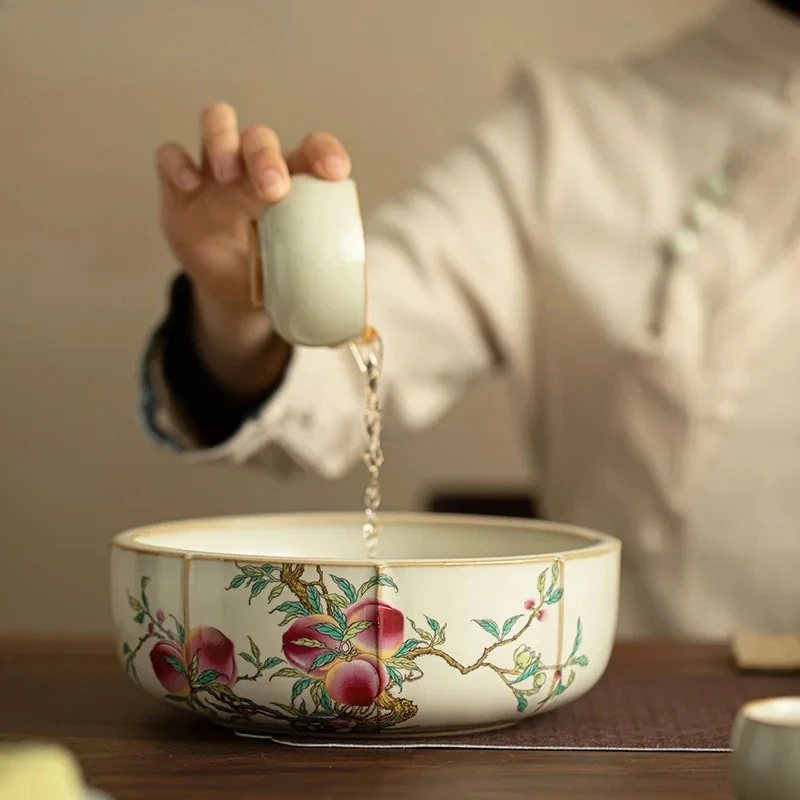 Чайная чашка Jianshui «Девять персиков» из глины Ru Kiln, 1200 мл, для мытья и очистки, бытовая, для чайных наборов Chaxi, декоративное изделие, товары для декора и ремесла
Чайная чашка Jianshui «Девять персиков» из глины Ru Kiln, 1200 мл, для мытья и очистки, бытовая, для чайных наборов Chaxi, декоративное изделие, товары для декора и ремесла